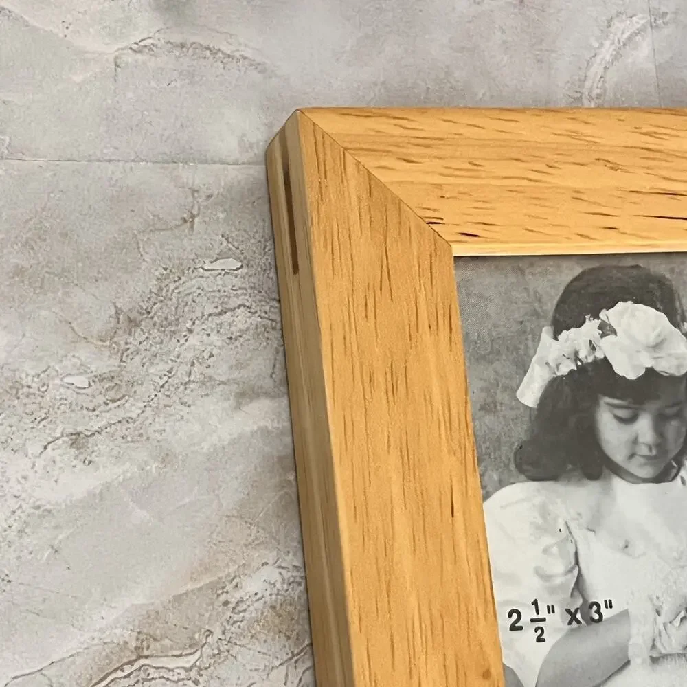 Three Panel Screen Wood Collage Photo Picture Frame Multi Picture 2x2.5